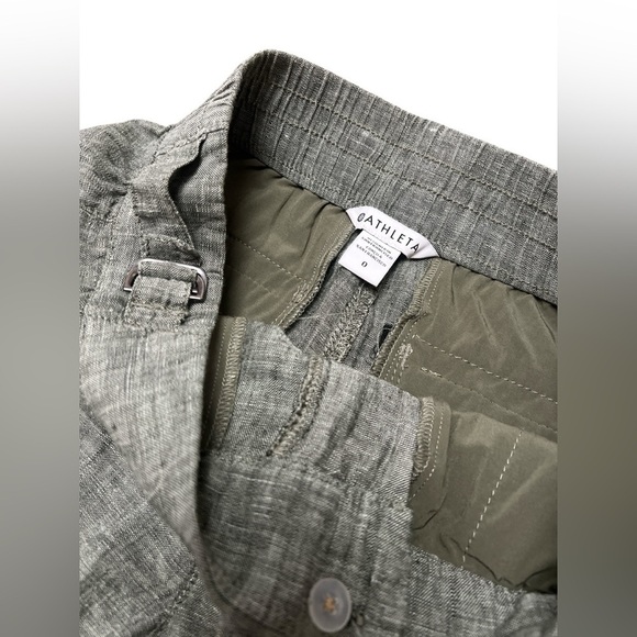 Athleta green linen shorts - Picture 5 of 7